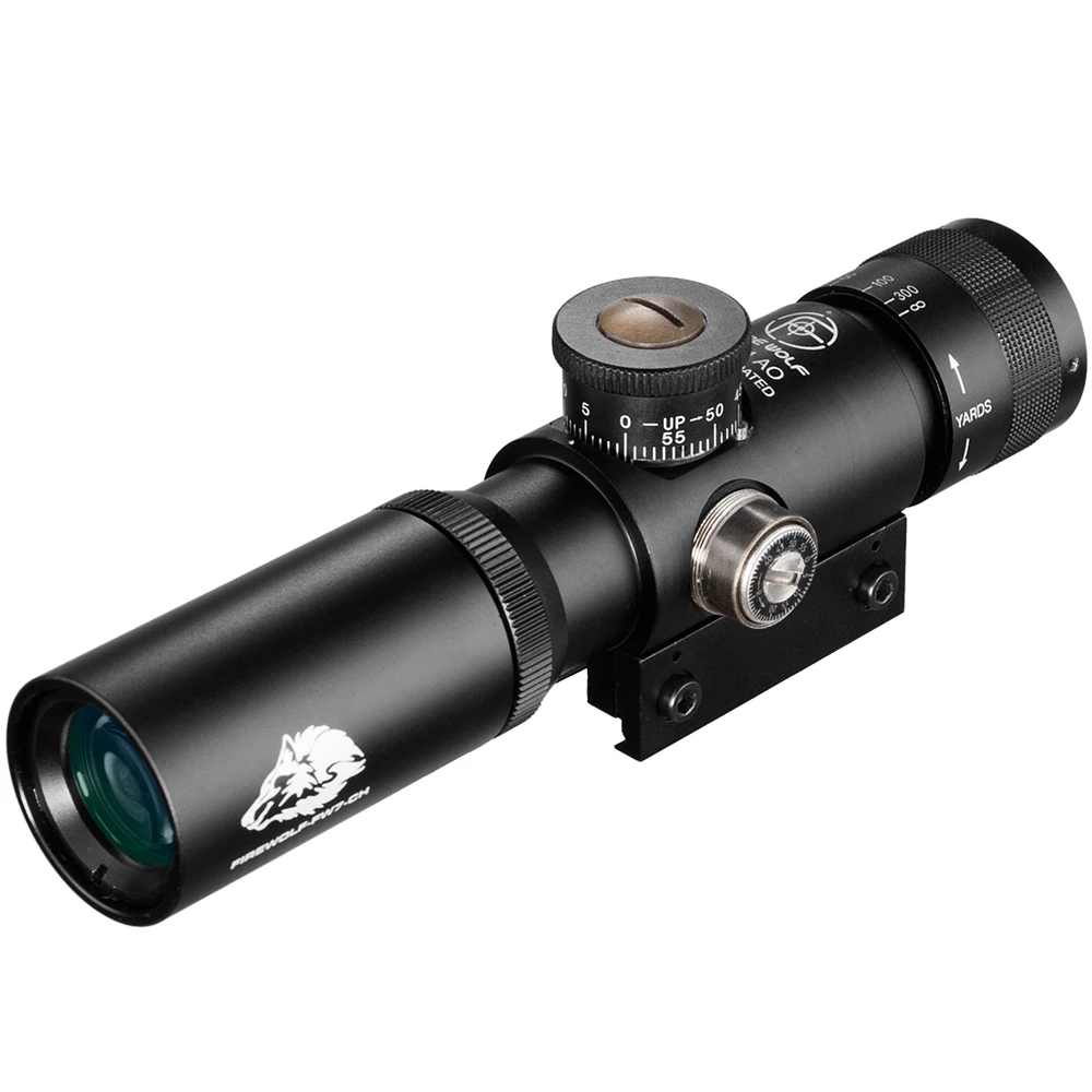 Imagem -05 - Compact Hunting Air Rifle Scope Tactical Visão Óptica Vidro Gravado Retículo Riflescopes com Flip Lente Aberta Caps Ss2 4x21 ao