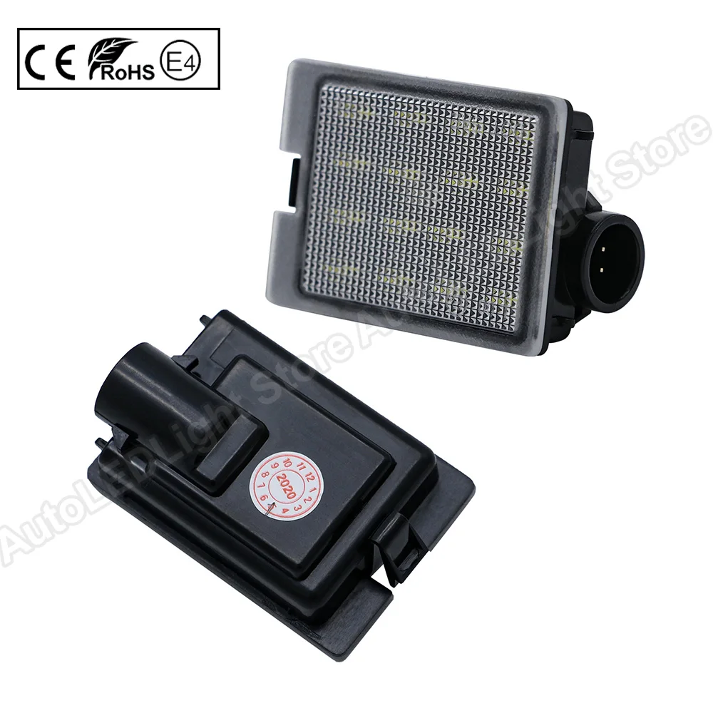 2PCS LED License Plate Light For DODGE Durango 2014 2015 2016 2017 2018 2019 2020 GT SRT SXT Citadel No Error Number Plate Lamps