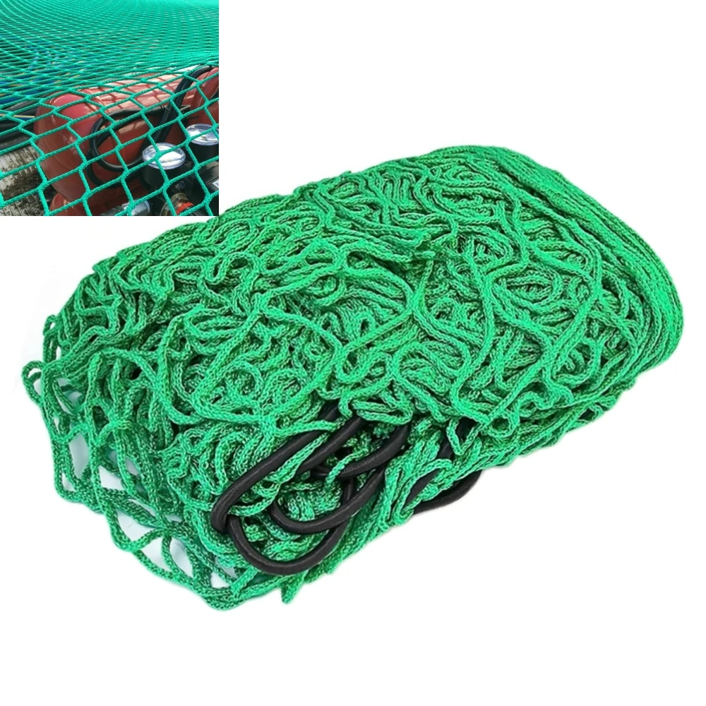 Heavy Duty Stretchable Cargo Trailer Net PE Material Cargo Net Rear Cargo Trunk Storage Organizer Luggage Anti-Falling Net