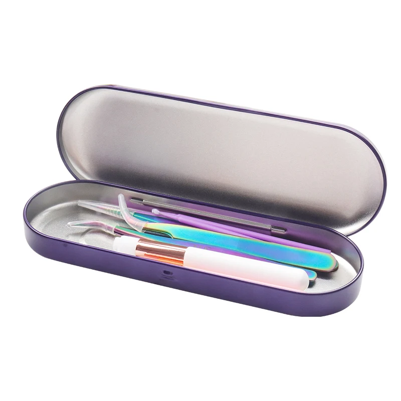 Portable Eyelash Tweezer Storage Box Lash Tweezers Case Makeup Beauty Bag Protective Brushes Pencil Eyeliner Case Organizer