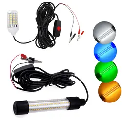 126LEDs 12V LED Underwater Light Lamp Waterproof IP65 For Submersible Night Fishing Boat Outdoor Lighting White Green Blue Light