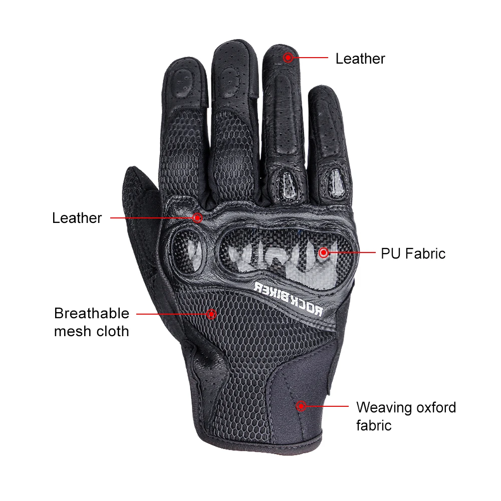 LEXIN-guantes de malla transpirables para hombre, manoplas de alta sensibilidad para motocicleta, pantalla táctil, verano, 2021