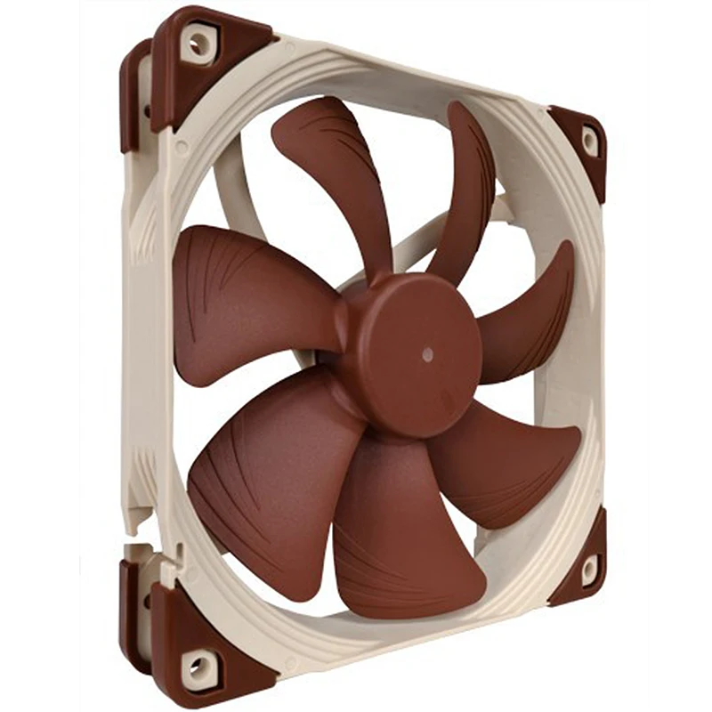 Imagem -02 - Noctua Desktop Computer Case Ventilador de Refrigeração Rolamento Cpu Quiet Cooler Fãs 3pin 4pin Pwm Sso2 Nf-a14 140 Milímetros