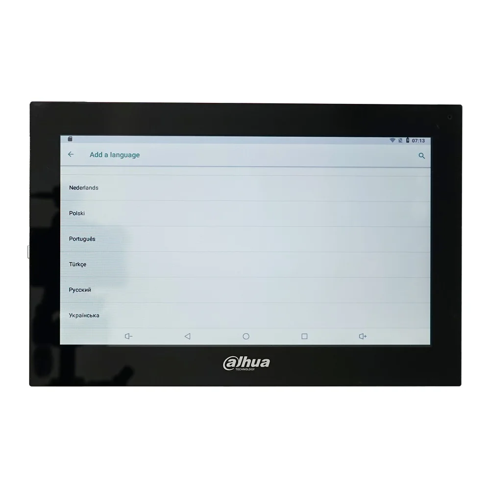 Dahua VTH5341G-W PoE(802.3af) Android 10 inci monitor dalam ruangan digital, monitor interkom Video, monitor bel pintu berkabel