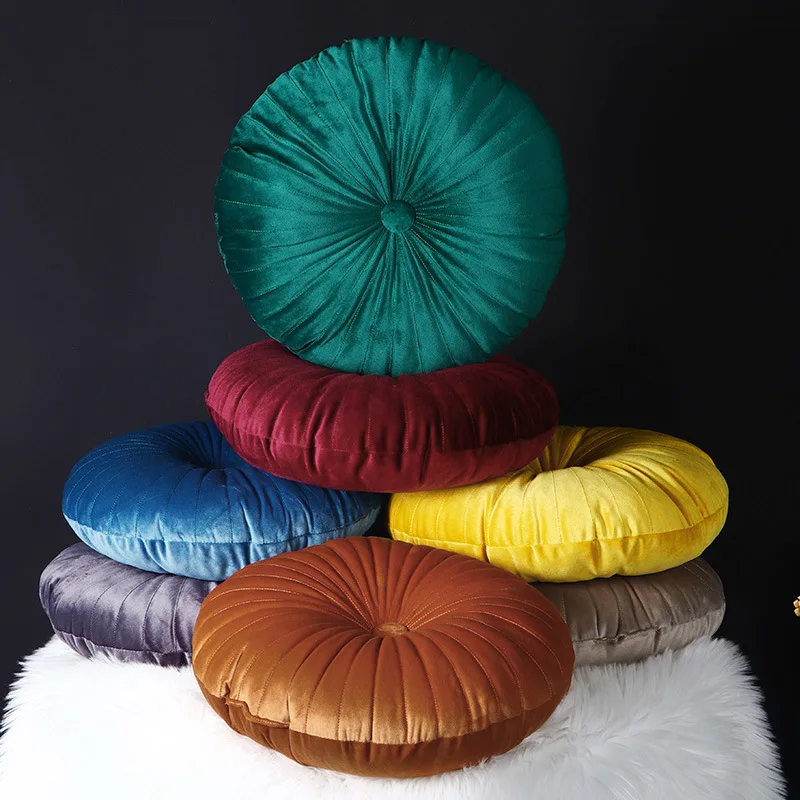 Bubble Kiss Throw Pillow for Couch Decorative 3D Pumpkin Vehicle Wheel Round Velvet Cushion Sofa Bed Chair Floor Plush Fabric