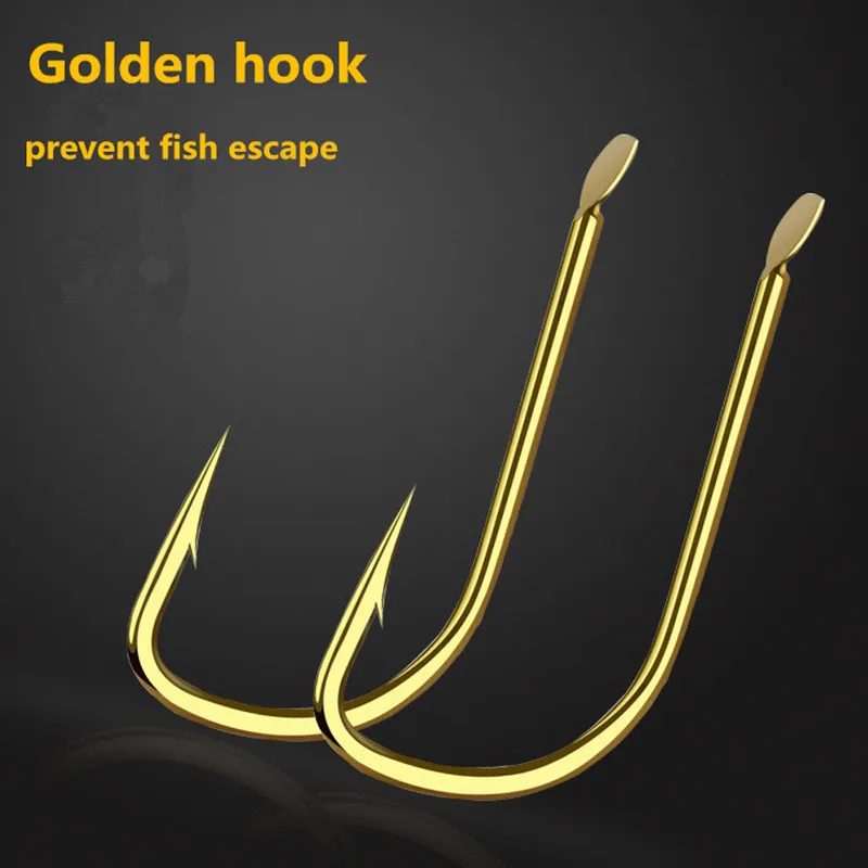 Gold Barbed Hook Promotion FishTackle Gear Not bent Not Rusty Outdoor Fishing Supplies Oxidation Resistance Wear resistance