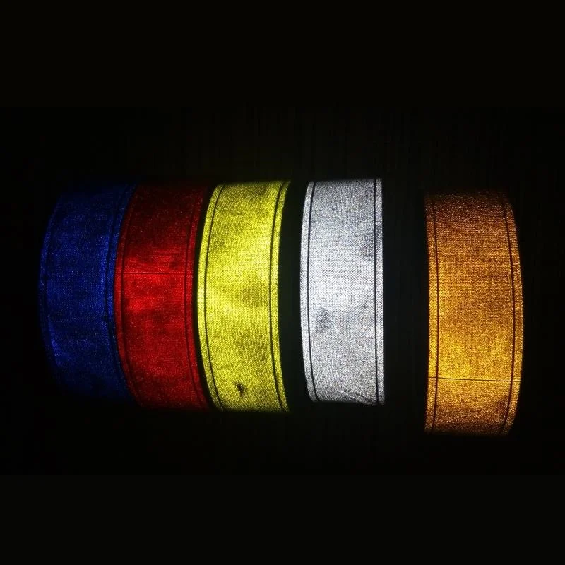 FlashingTiny Star Night Light Reflective PVC Tape, Garment Sewing Auxiliary Materials, Fluorescent Warning, Clothing Belt