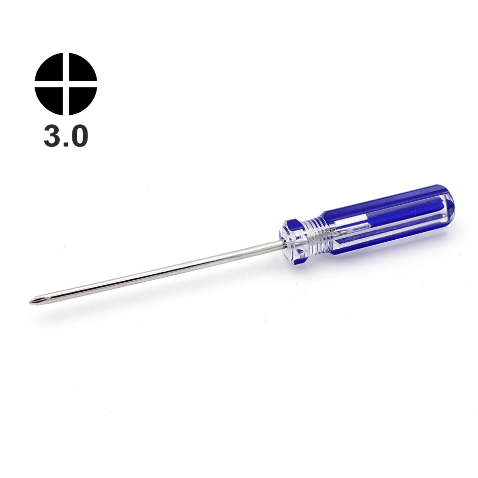 Blue 130mm 3.0 Phillips Tournevis Schraubenzieher Y Triwing Y0 Ph0 Screwdriver for Toy Game Console DiY Repair Tool Key