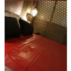 Black/white Waterproof Adult Bed Sheets PVC Vinyl Mattress Cover Allergy Relief Bug Hypoallergenic Game Bedding Sheets