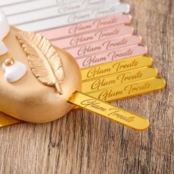 Personalized Names Acrylic Cakesicle Lce Cream Sticks, Custom Popsicle Sticks,Eid al-Fi,Cumpleanos,Baby Shower ,Baking Decoratio