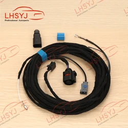 Arnés de Cable para cámara de visión trasera, accesorio para VW Golf 7 2015-2018 MK7 PASSAT B8 POLO 5GG827469F, con logotipo abatible