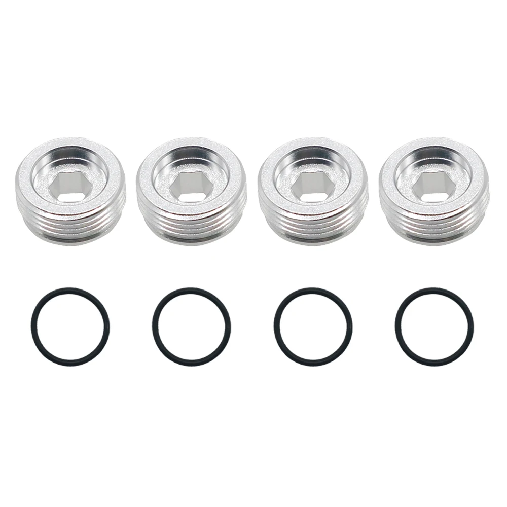 4 pcs/set Front Hub Nut with O-Rings for 1/7 Arrma 6s Notorious Kraton Outcast Typhon Talion Infraction Limitless Felony