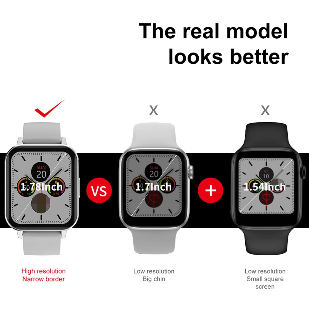 2020 Nieuwe Ecg Slimme Horloge Mannen Hd Groot Scherm 24 Uur Hartslag Monitoring IP68 Waterdichte Vrouwen Smartwatch Voor Android ios