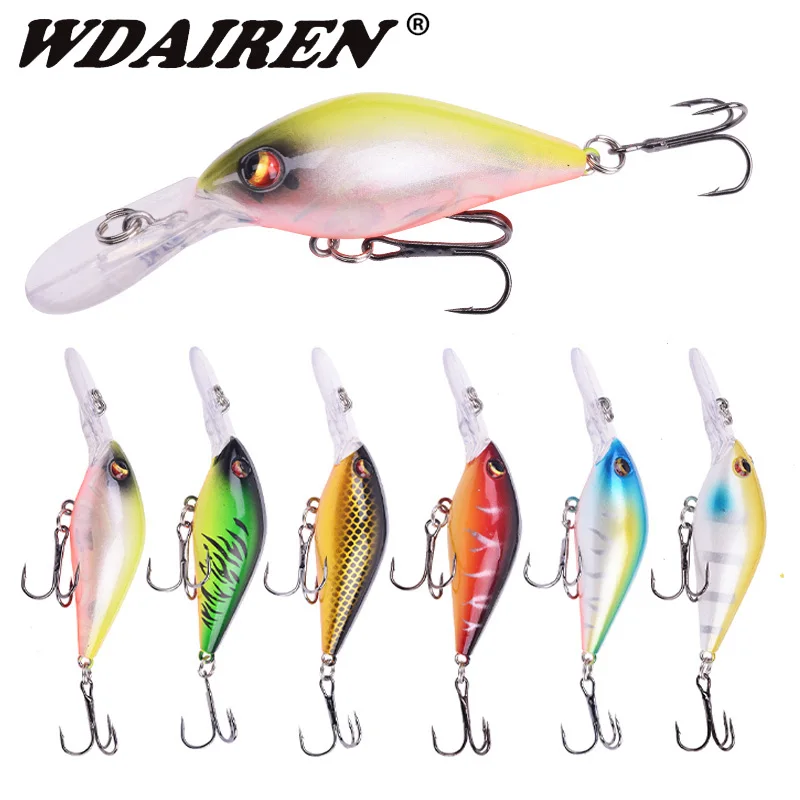 

WDAIREN Brand Lifelike Crankbaits Fishing Lure 8cm 8.5g Floating Wobblers Artificial Hard Bait With Treble Hooks Pesca Tackle