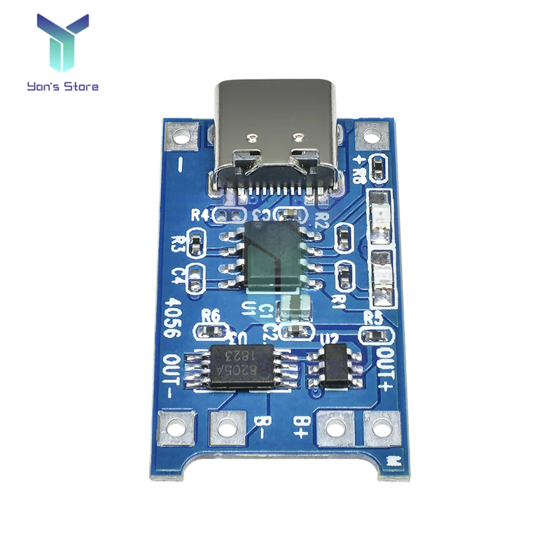 TC4056A 5V 1A Lithium Li-ion Battery Battery Charger Module Micro USB Type-C Protection Board Power Supply 18650 Charging Board