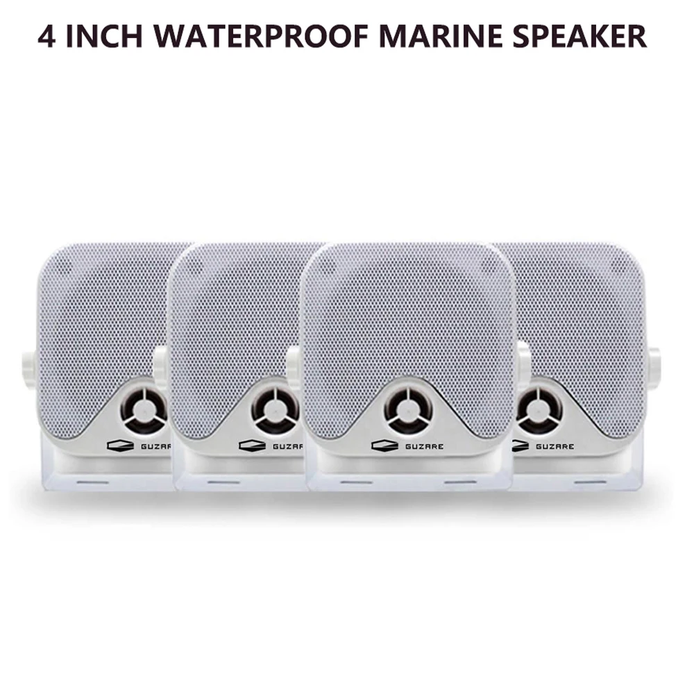 

4 Pcs 4" Marine Waterproof Speakers Heavy Duty Surface Mount Outdoor Boat Speaker For ATV UTV Truck Golf Cart Truck Motorcycle