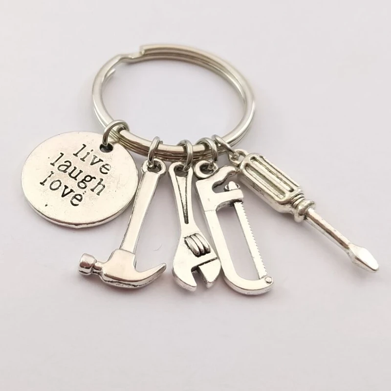 Fashion Tools Keychains Spanner,Hammer,Saw,Axe,Wrench,Electrodrill,Alloy Key chains