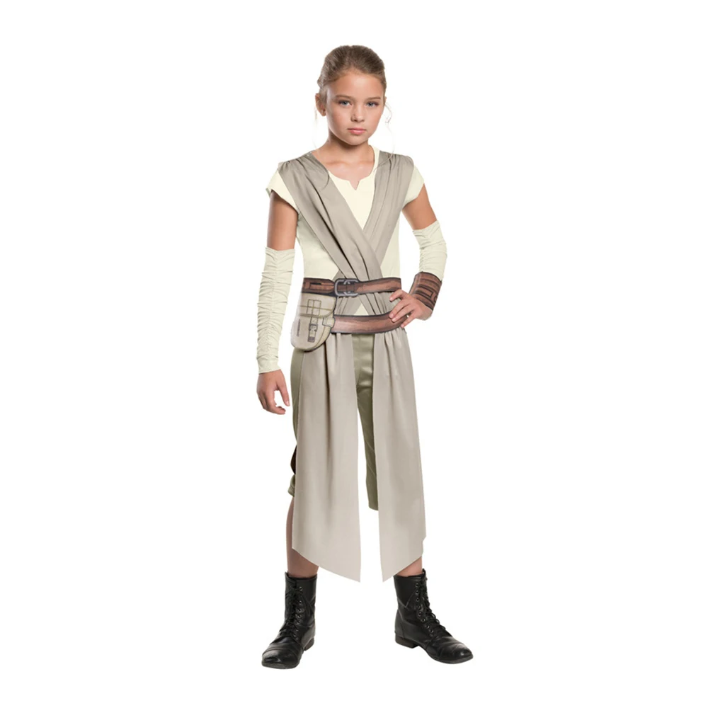 Rey Star Smile Hero VANSkywalker Robe pour Enfants, Costumes d'Halloween, Rey Jumpsuit, Robes, Cosplay, Anime Movie Clothes, Outfit