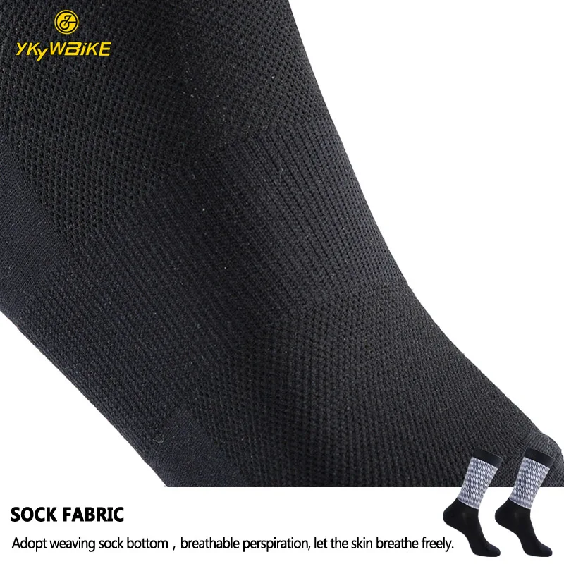 YKYWBIKE Radsport-Aero-Socken, rutschfeste Silikon-Aerodynamik-Socken, Outdoor-Sportsocken für Herren, Fahrrad-Sport-Laufsocken – Detail 11
