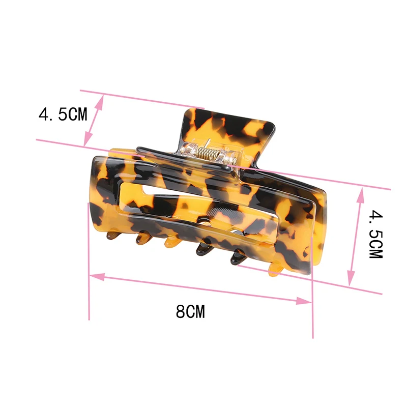 Jepit Rambut Motif Cakar Rambut Asetat Ambil Jepit Rambut Kepiting Gaya Rambut Kualitas Hebat untuk Wanita