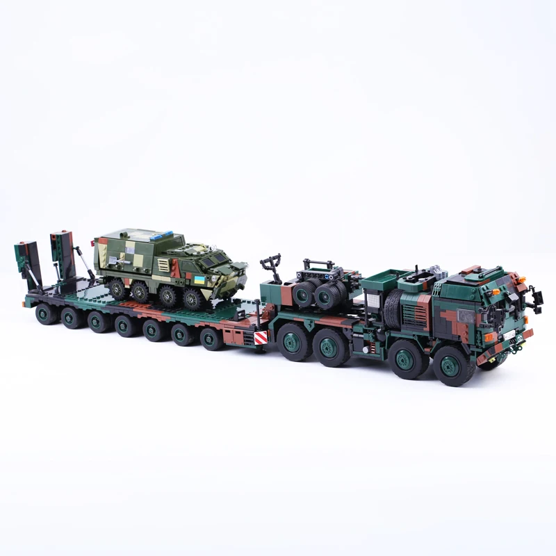 The Military Weapon Army German Tank Trailer USSR BMM-4S Boxer Dog Medical Armored Infantry Vehicle Building Blocks Bricks Toys