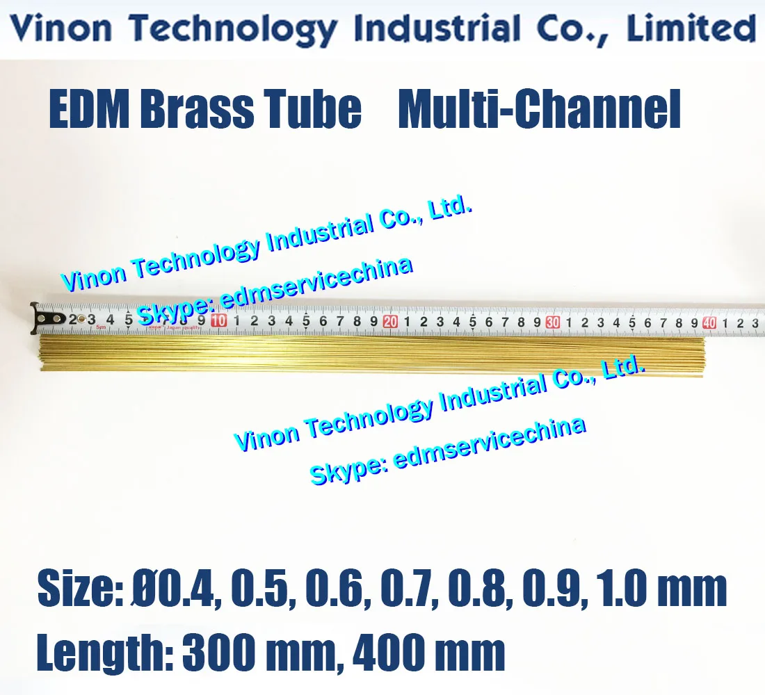 Mehrkanal-Durchmesser. 0,3 mm bis 1,0 mm Messingrohr Kupferrohr I-Typ Länge 400 mm, Menge 50 Stück/Rohr, für EDM-Bohrmaschine – Detail 4