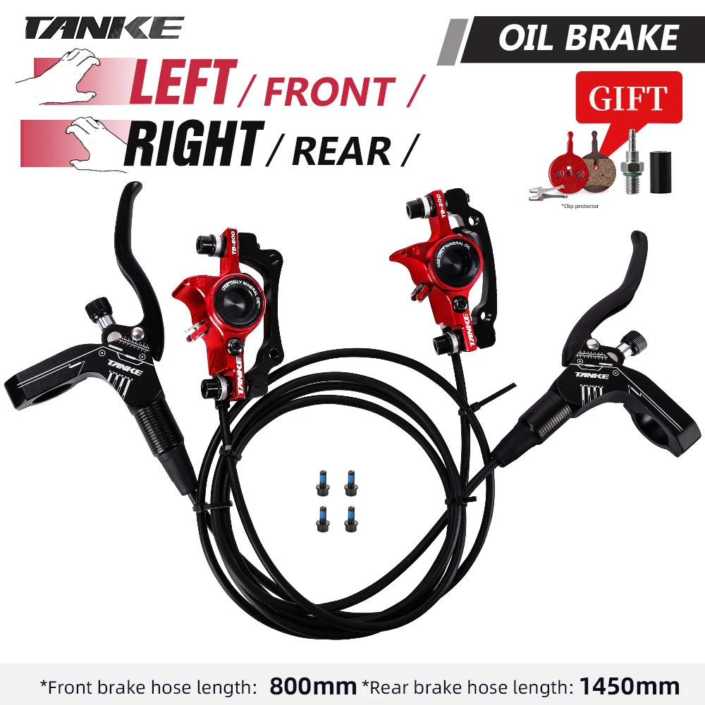 MTB Fiets Hydraulische Schijfrem Oliedruk Remklauw Klem Rem 160mm Voor Achter handvat EEN B-stijl CNC fiets Accessoires upgrad