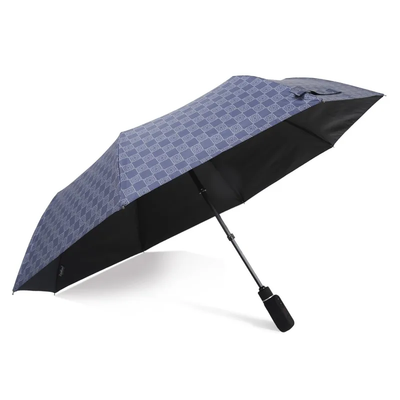 100% fully auto open auto close rechargeable electric windproof 200 times using 1 time charging  umbrella three fold parasol