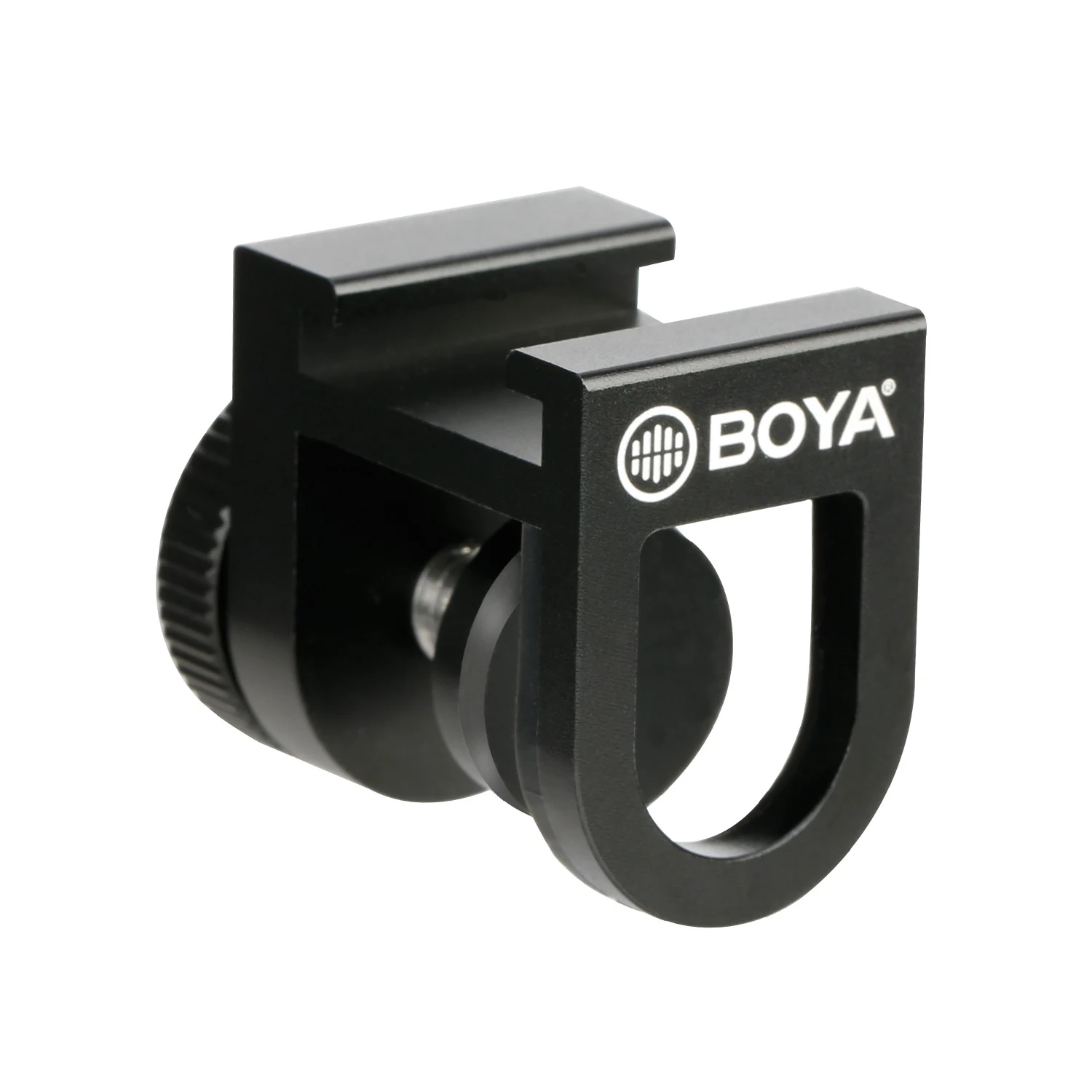 BOYA BY-C12 Universal Smartphone Cold Shoe Bracket Microphone Mounting Adapter Holder Aluminum Alloy for Cellphone Vlog Live
