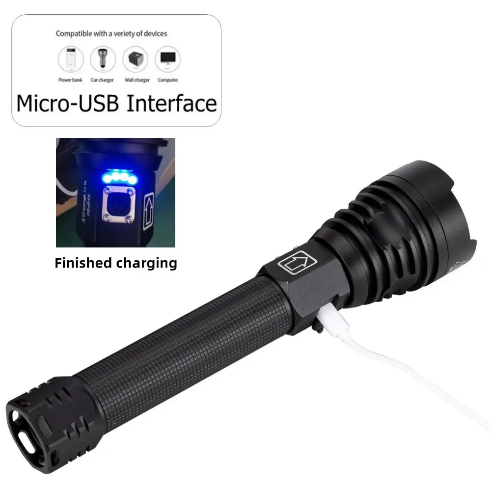 Alonefire H34 Super Powerful XHP90 LED Flashlight Waterproof Ultra Bright USB Zoom Tactical Torch 18650 26650 Rechargeable Batte