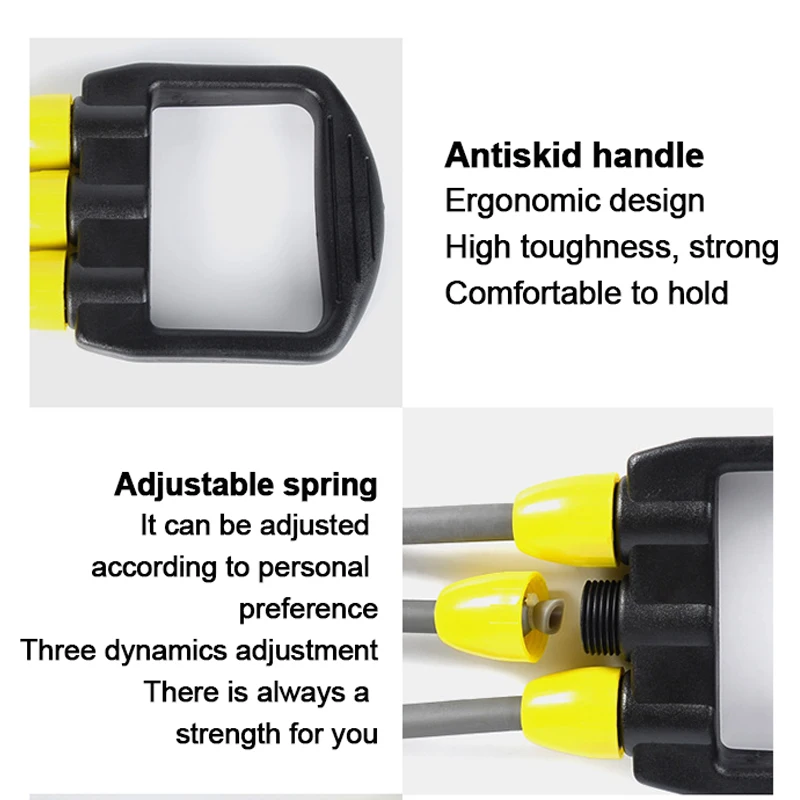 1008 Three Rubber Tensioners Indoor Fitness TPR PP Safety Tension Rope Sports Fitness Equipment Rubber Tensioners