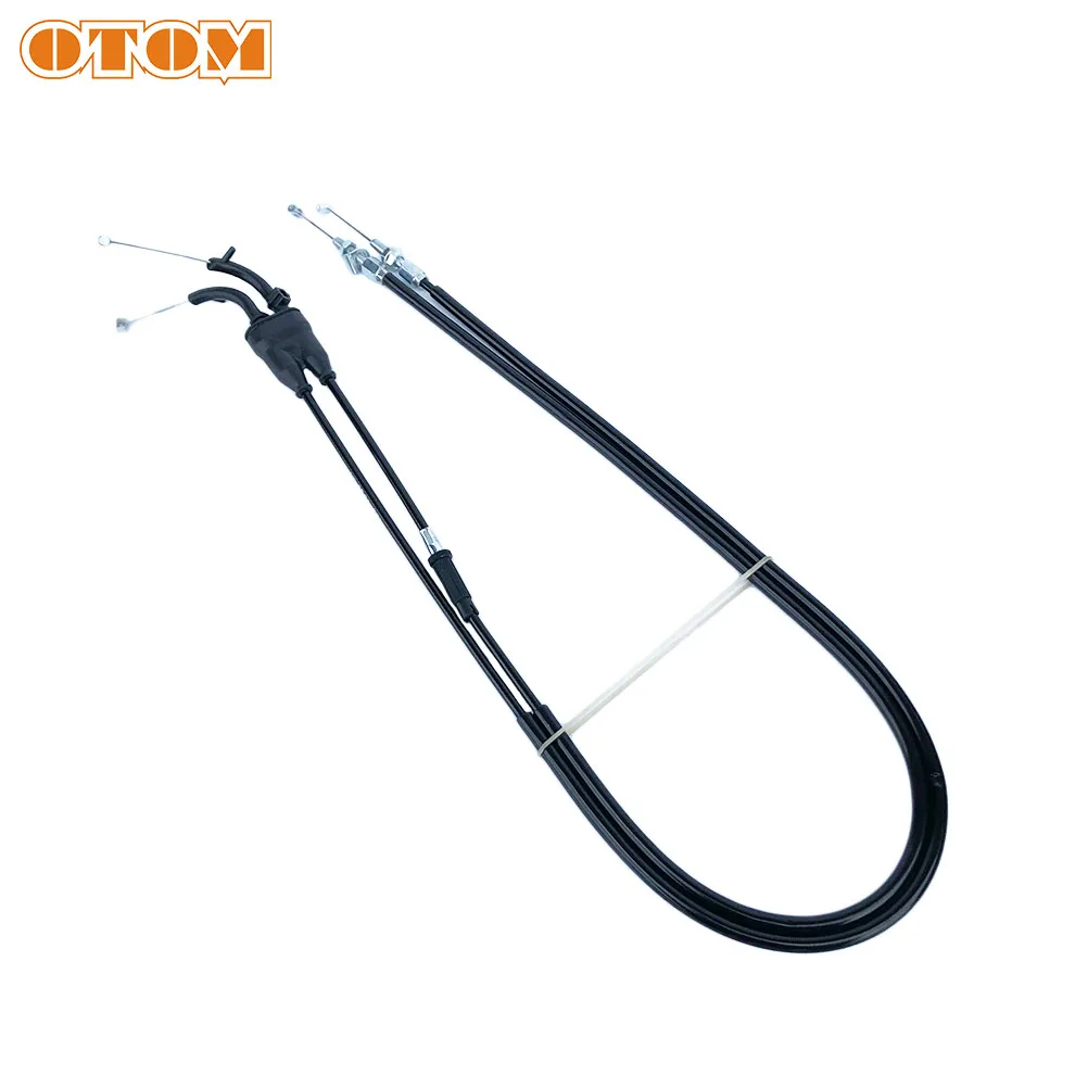 OTOM Motorcycle Throttle Cable Length From 1045mm to 1130mm For KAWASAKI KX250F KX450F Engine Racing Carburetor Accelerate Wire