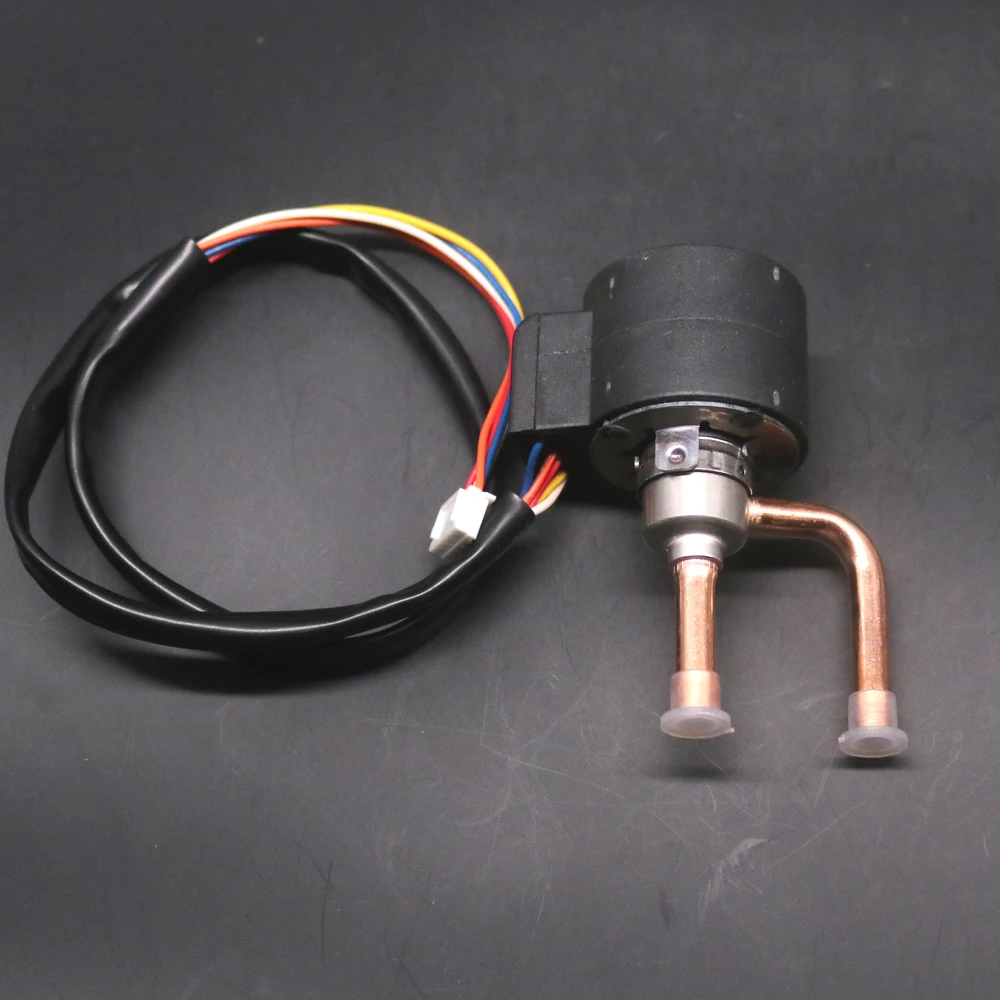 Válvula de expansión electrónica DC12V, válvula de cobre normalmente cerrada para refrigeración, inversor, aire acondicionado y bombas de calor