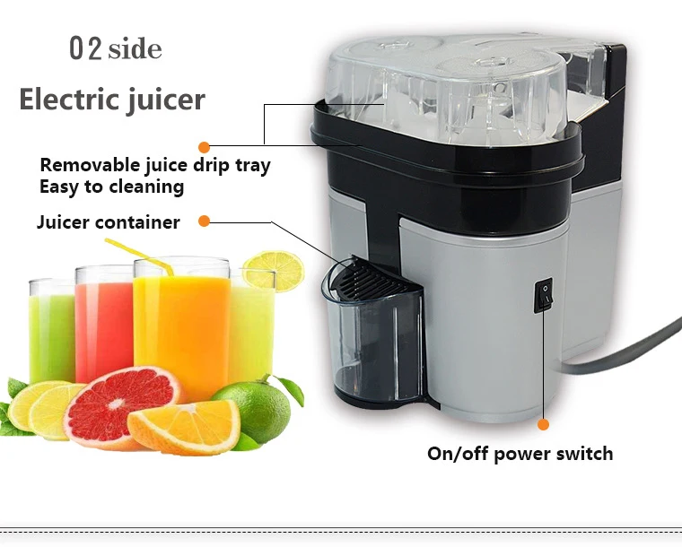 Double press two sets of electric orange juicer squeezes lemon original juicer