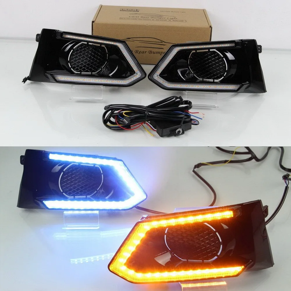 July King LED Daytime Running Lights Case for Nissan Altima Teana 2019+,  White DRL + Ice Blue Night  DRL + Yellow Turn Signals