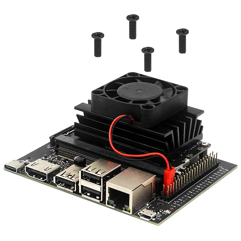 Cooler para nvidia jetson nano, kit desenvolvedor silencioso para cpu