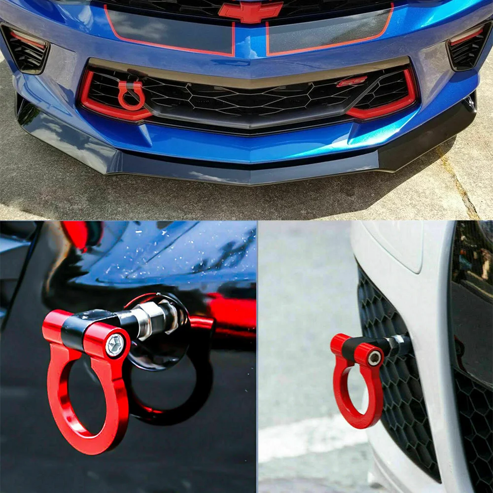 RASTP-barra de remolque Universal para coche, gancho de remolque de carreras para Ford JDM Style RS-TH008-11