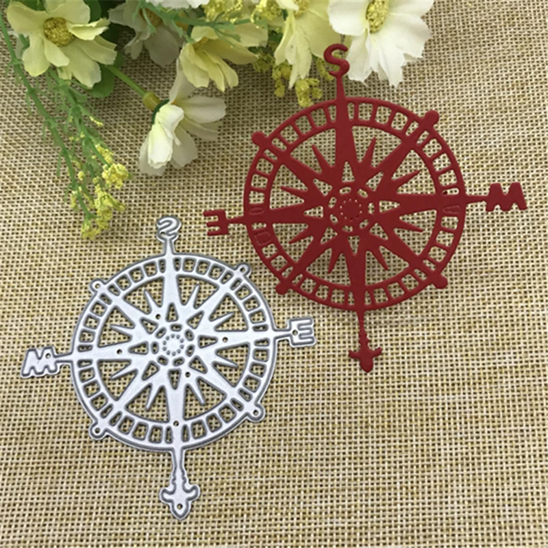 Compass Shapes Metal stencil mold Cutting Dies decoration scrapbook die cuts Album Paper Craft Embossing DIY Card Crafts