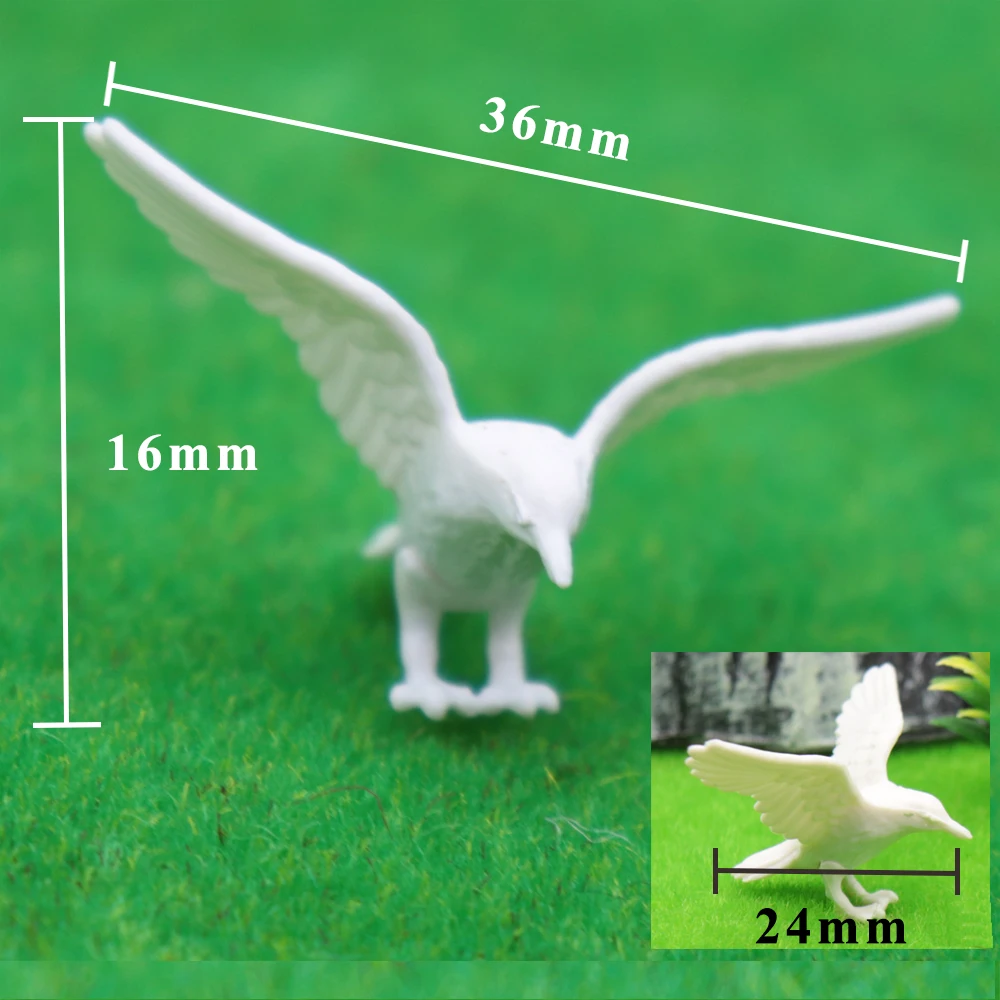 5pcs Scale Model Miniature Bird Species Layout Kits for Diorama Architecture Zoo Scene Diy Making Material