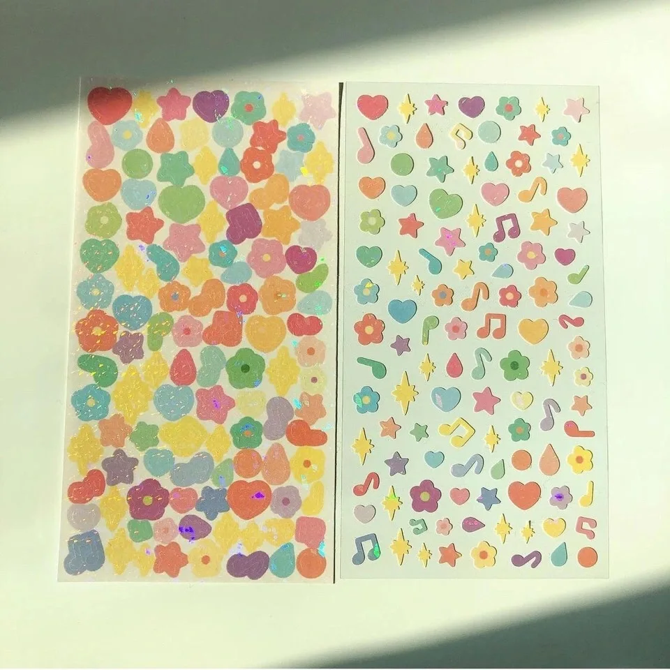 Gradient Laser Butterfly Sticker South Korea Ins Creative Simple Hand Account DIY Material Sticker Stationery
