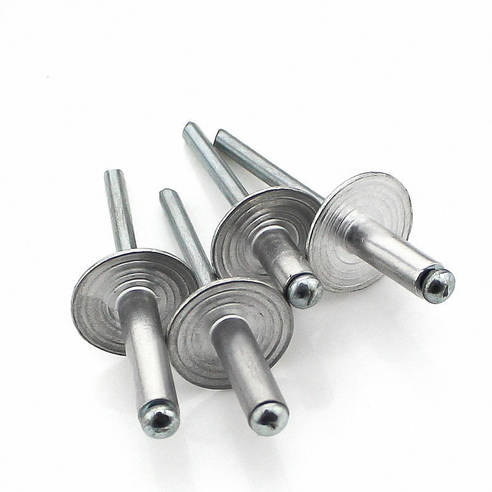 10/20/30/50PCS M5 Alluminio Extra Large Flangia Testa Pop Rivetti Cupola Testa Cieca Lunghezza 8mm 10mm 13mm 16mm 20mm 25mm