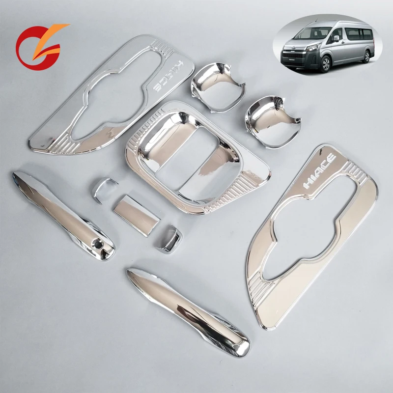 use for toyota hiace 2019 commuter quantum exchange door handle cover chorme rear door in right type