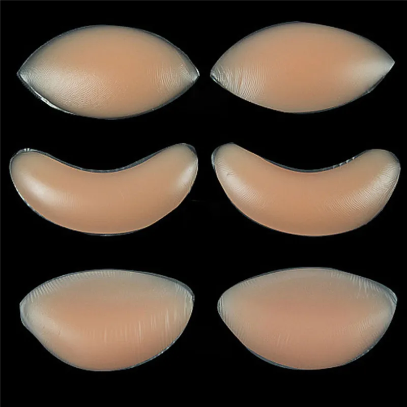 

Women Sexy Silicone Bra Gel Invisible Inserts For Dress Bikini Swimsuit Breast Pads Push Up Bra Insert Breast Enhancer Inserts