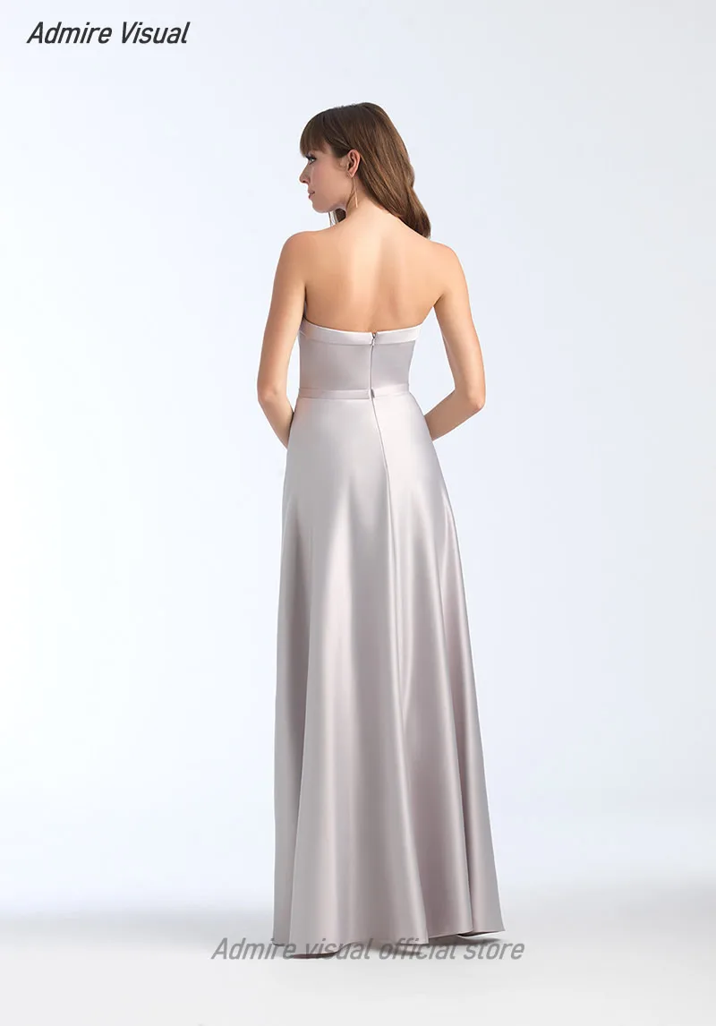 Bridesmaid-Dresses A-line Ever Honor Wedding Boat Neck Neckline Floor-Length Sleevesless Plus Size Vestido-De-Fiesta