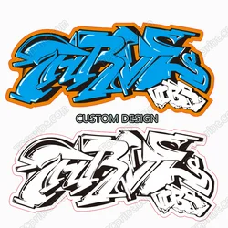 Custom Graffiti Eggshell  Stickers Customized Design Personalize Labels Free Redesign for You