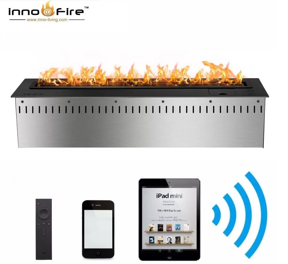 

hot sale 30 inches indoor gel fireplaces wifi remote ethanol burner insert