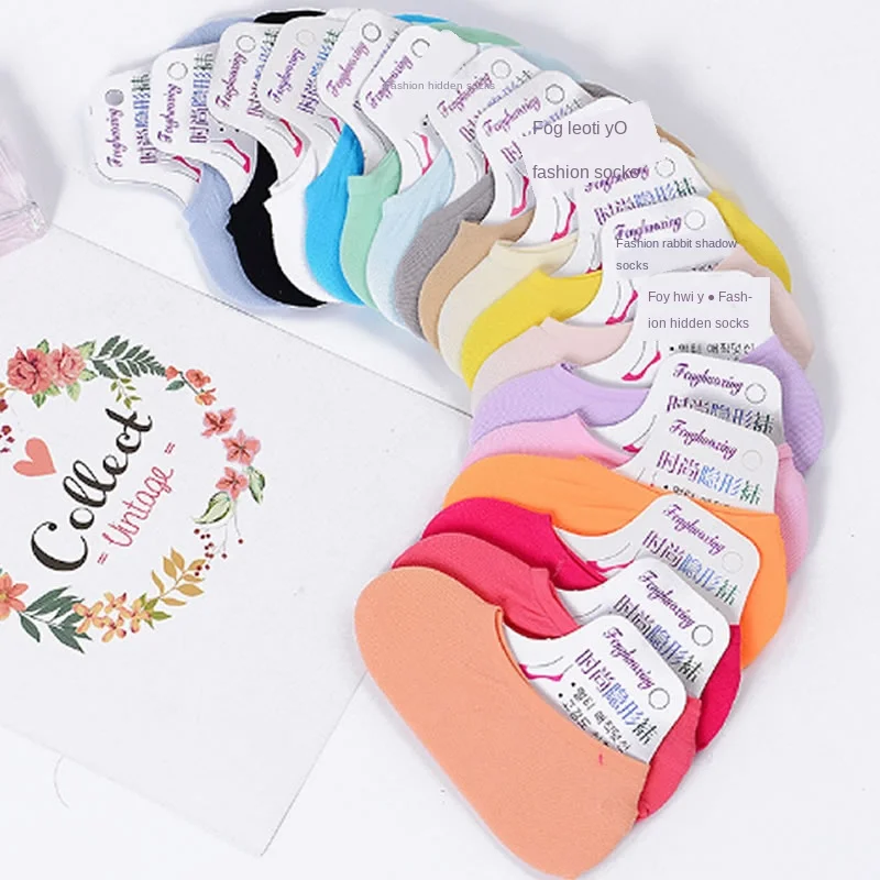 Chaussettes magiques en velours pour femmes, chaussettes courtes, respirantes, de couleur bonbon, pour enfants, vente en gros