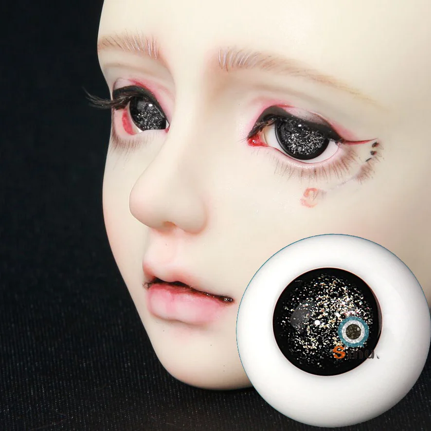 1/12 1/8 1/6 1/4 1/3 Bjd Make Up Accessoires Pop 6Mm-26Mm Full Size Starry Glazen Oogbol voor Bjd/Sd Yosd Msd SD13 Ssdf C1008