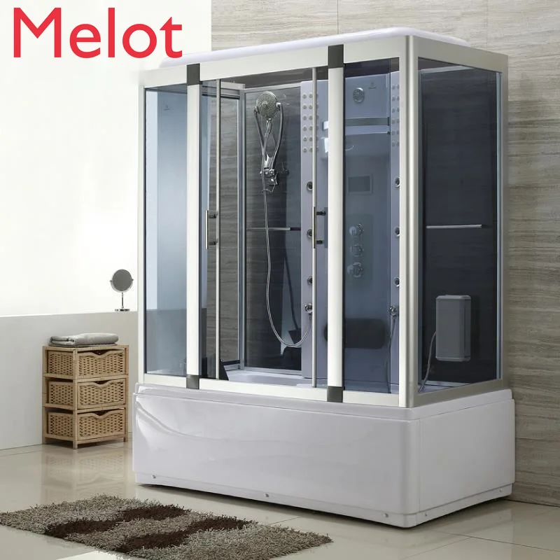 High-End Luxury Overall Bath Room Arc Shower Room Bathroom Rectangular Steam with Bathtub Surfing Bath Room