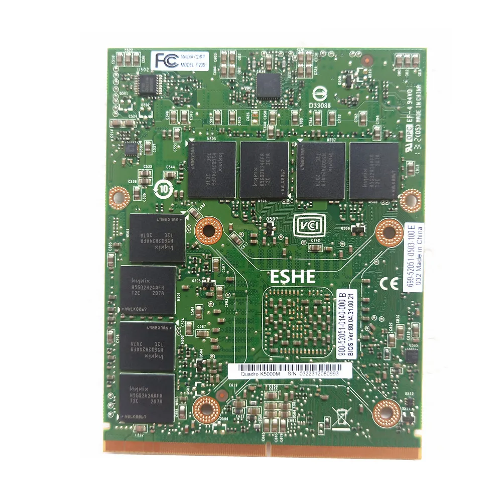 Brand New Quadro K5000M K5000 GDDR5 4GB graphics card For Dell Precision M6600 M6700 M6800 N14E-Q5-A2 With X-Bracket - Image 2